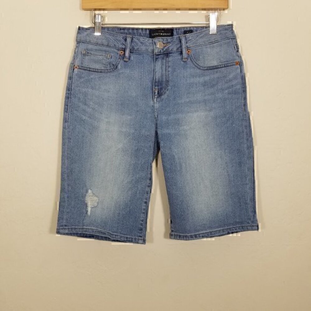 Lucky Brand The Bermuda Stretch Jean Shorts Size 4/27